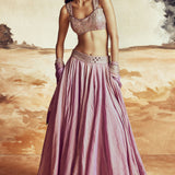 Lilac Johari Lehenga Set
