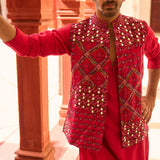 Embroidered Bundi Set