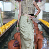 Waistcoat Drape Skirt Set