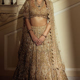 Golden Éclat Lehenga Set