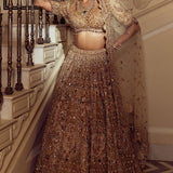 Golden Éclat Lehenga Set