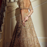 Golden Éclat Lehenga Set