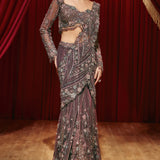 Violet Saree