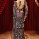 Violet Saree