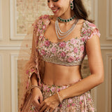 Ameera Pink Lehenga Set