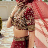 Pichwai Mahal Lehenga Set