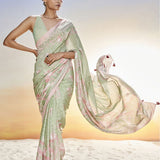 FLORIANA SAREE SET - SAGE
