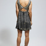 Black Fringe Mini Dress