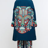 Midnight Mask Trench Coat Set