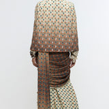 Manhoor Cape Saree Set