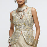 Aaina Waist Coat & Skirt Set