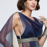 Meher Cape Jacket Set