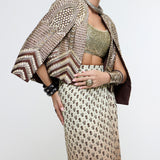 Nazneed Cape Jacket & Skirt