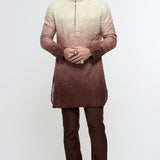 Mocha Elan Kurta Set