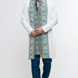 Mirza Jacket and Kurta Set