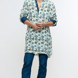 Ivaan White Jaal Kurta