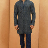 Tanger Lucknowi Embellished Kurta Set