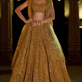 Antique Gold Lehenga Set