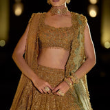 Antique Gold Lehenga Set