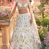 Butter Yellow Sequin Lehenga Set
