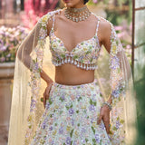 Butter Yellow Sequin Lehenga Set