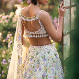 Butter Yellow Sequin Lehenga Set