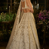 Champagne Pearl Lehenga Set