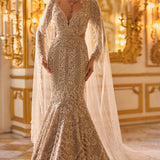 Champagne Sequin Gown
