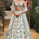 Emerald Floral Lehenga Set