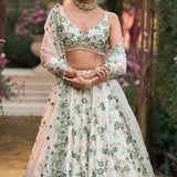 Emerald Floral Lehenga Set