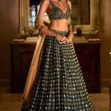 Emerald Zardosi Lehenga