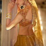 Gold Paisley Lehenga Set