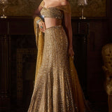 Antique Gold Trail Skirt Set