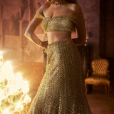Antique Gold Trail Skirt Set