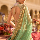 Green Gold Lehenga Set