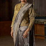 Grey Tissue Saree
