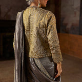 Grey Tissue Saree