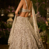Ice Grey Pearl Lehenga Set