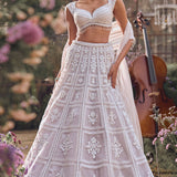Ice Grey Dori Lehenga Set