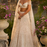 Ivory Floral Lehenga Set