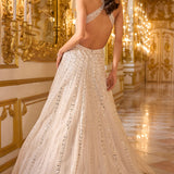 Ivory Mirror Work Gown