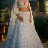 Ivory Pearl & Sequin Lehenga Set