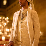 Ivory Sherwani Set