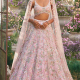 Light Pink Sequin Lehenga Set