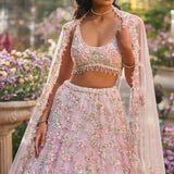 Light Pink Sequin Lehenga Set