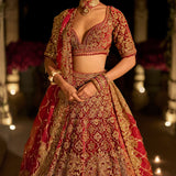 Maroon Zardosi Lehenga Set
