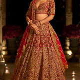 Maroon Zardosi Lehenga Set