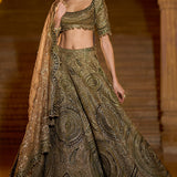 Moss Green Lehenga Set