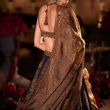 Navy Paisley Lehenga Set