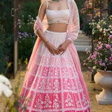 Ombré Pink Lehenga Sete